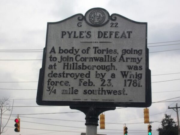 PYLE’S DEFEAT REVOLUTIONARY WAR MEMORIAL MARKER