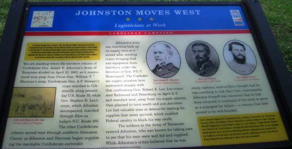 JOHNSTON MOVES WEST WAR MEMORIAL PANEL