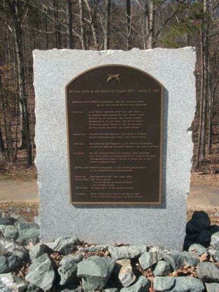 BATTLE OF CLAPP’S MILL REVOLUTIONARY WAR MEMORIAL PLAQUE III